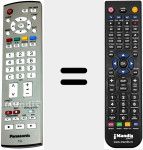 Télécommande pour remplacer EUR765101B