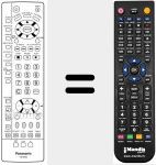 T&eacute;l&eacute;commande pour remplacer EUR7619010