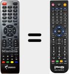 T&eacute;l&eacute;commande pour remplacer Fuego3