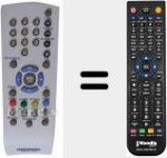 Télécommande pour remplacer Tele Pilot 1010 (720117140600)