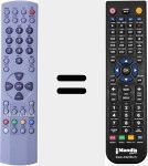 Télécommande pour remplacer 0094011261A