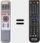 Télécommande pour remplacer RC 539 (014001940)