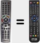 T&eacute;l&eacute;commande pour remplacer RC 536 P (014003020)