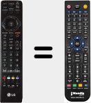 T&eacute;l&eacute;commande pour remplacer MKJ40653831