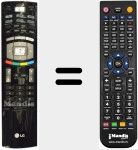 T&eacute;l&eacute;commande pour remplacer 6710V00142R