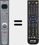 T&eacute;l&eacute;commande pour remplacer RC2 (89500A01)