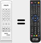 T&eacute;l&eacute;commande pour remplacer REMCON035