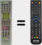 Télécommande pour remplacer MX-TM7415N DivX