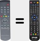 T&eacute;l&eacute;commande pour remplacer RCF632