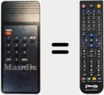 T&eacute;l&eacute;commande pour remplacer REMCON358