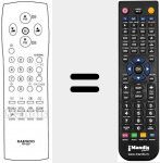 Télécommande pour remplacer R-22D05 (48B3822D05)