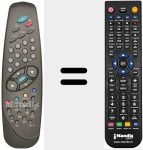 Télécommande pour remplacer RC1040