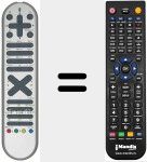 Télécommande pour remplacer RC1062 (30037768)
