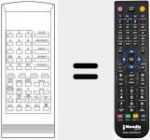 T&eacute;l&eacute;commande pour remplacer RC70