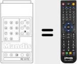 T&eacute;l&eacute;commande pour remplacer RC5172