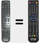 T&eacute;l&eacute;commande pour remplacer RMT-V 407 C (147727511)