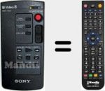 Télécommande pour remplacer RMT-502 (146539591)