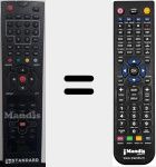 T&eacute;l&eacute;commande pour remplacer SR 2106 FH