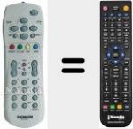 Télécommande pour remplacer RCT116TA1G (21655620)
