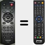 Télécommande pour remplacer CT-90316 (75012979)