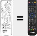 T&eacute;l&eacute;commande pour remplacer REMCON334