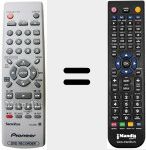 T&eacute;l&eacute;commande pour remplacer VXX2983