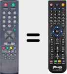 T&eacute;l&eacute;commande pour remplacer RC 2040 (00003711)