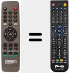 T&eacute;l&eacute;commande pour remplacer REMCON037