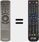 T&eacute;l&eacute;commande pour remplacer REMCON017