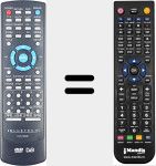 T&eacute;l&eacute;commande pour remplacer DVFHDM20