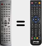 Télécommande pour remplacer TVD1401