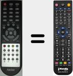 T&eacute;l&eacute;commande pour remplacer RDS581WHD