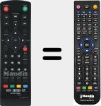 T&eacute;l&eacute;commande pour remplacer IR1650TNT