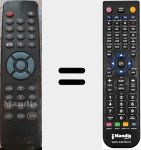 T&eacute;l&eacute;commande pour remplacer DR 9100 CI