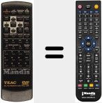 Télécommande pour remplacer RC 751