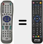 Télécommande pour remplacer RC D010E