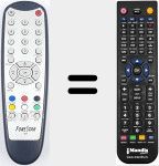 T&eacute;l&eacute;commande pour remplacer RDT710