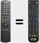 T&eacute;l&eacute;commande pour remplacer RC 2546 (31000529)