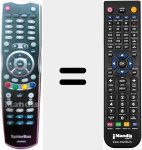 T&eacute;l&eacute;commande pour remplacer HD6000