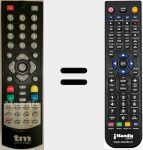 Télécommande pour remplacer TM-TDT 1019