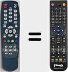 T&eacute;l&eacute;commande pour remplacer LRCS01U