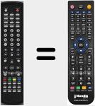 Télécommande pour remplacer LCD15N7DVD