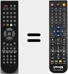 T&eacute;l&eacute;commande pour remplacer FTV19N8DVD