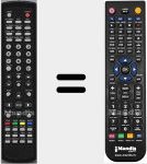 T&eacute;l&eacute;commande pour remplacer LCD19N7DVD