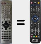 T&eacute;l&eacute;commande pour remplacer EUR7722XH0