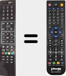 T&eacute;l&eacute;commande pour remplacer RC4845 (23062378)