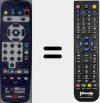 Télécommande pour remplacer RC107