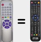 T&eacute;l&eacute;commande pour remplacer DSF5LRC