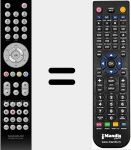 Télécommande pour remplacer Marusys001