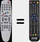 T&eacute;l&eacute;commande pour remplacer 5000-V1